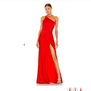 Revolve SAU LEE Hailey Dress in Red